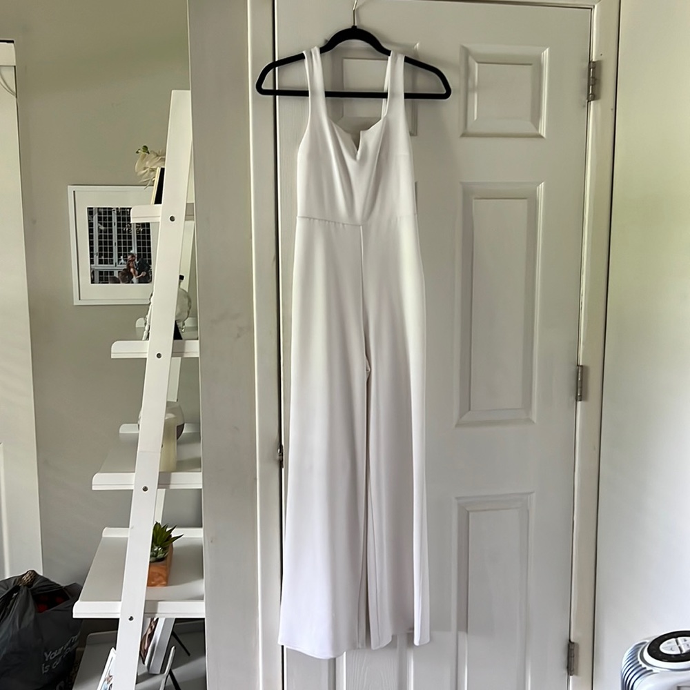 Express white jumpsuit